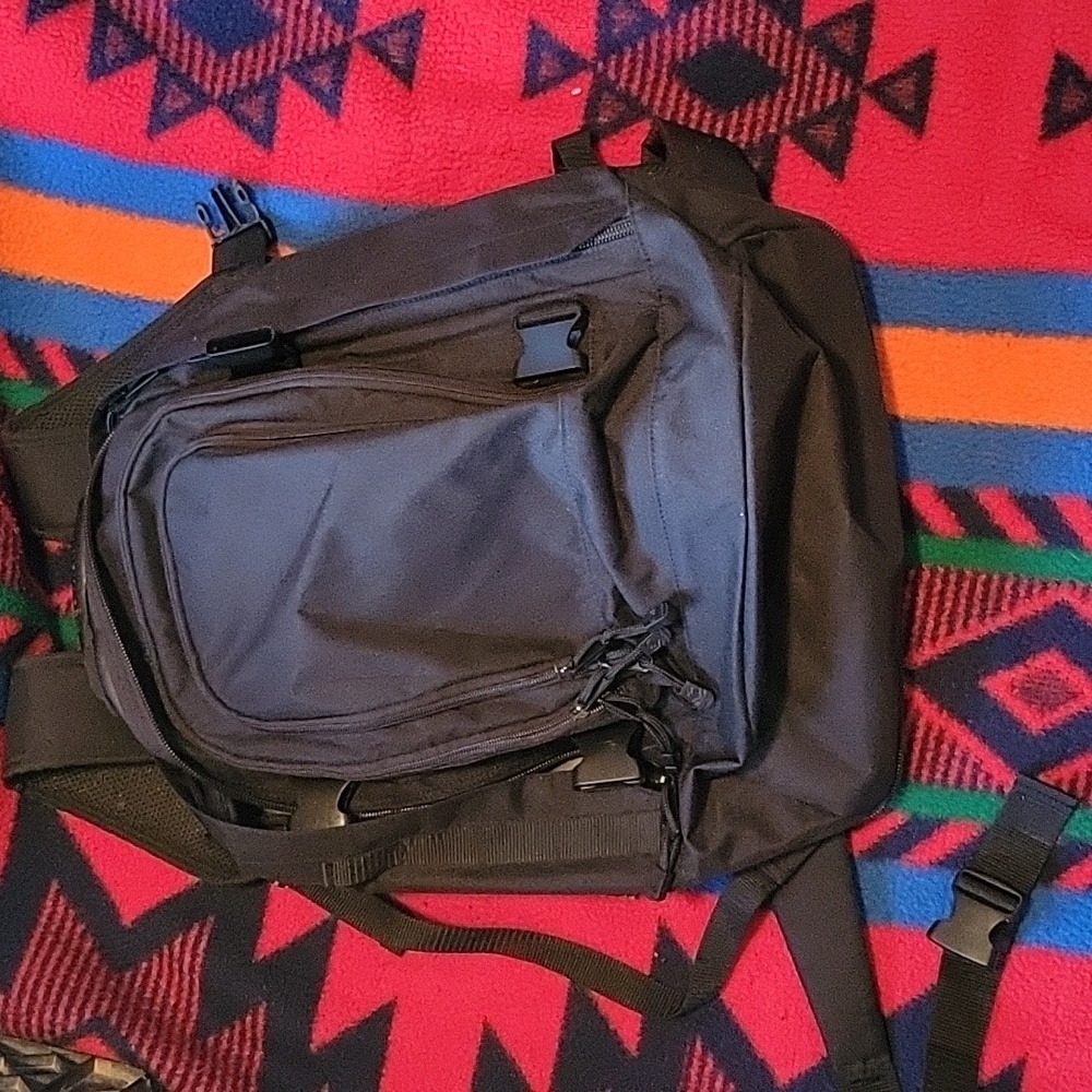 Black military bag